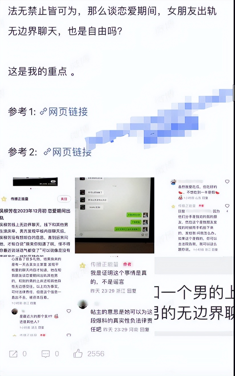 吴柳芳出轨事件：线上聊骚线下约会，证据确凿